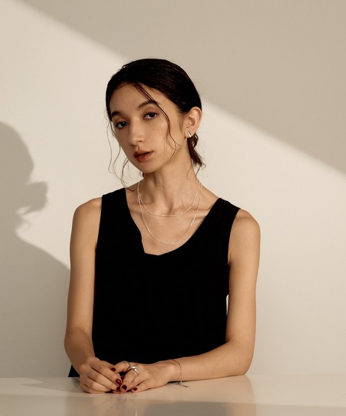 novice(ノーヴィス)の「【novice】Mini Nuance Plate Pierce(ピアス(両耳用)・レディース・ゴールド/シルバー・FREE)」の7枚目の写真