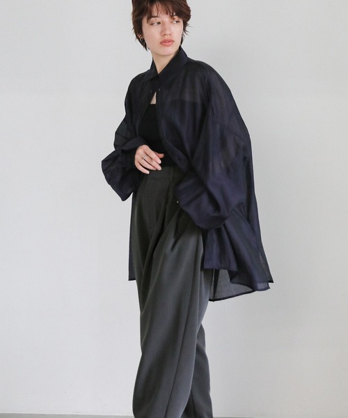 ダブルタックテーパードパンツ（スラックス）｜select MOCA（セレクト