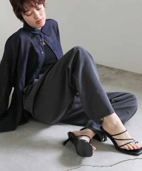 ダブルタックテーパードパンツ（スラックス）｜select MOCA（セレクト