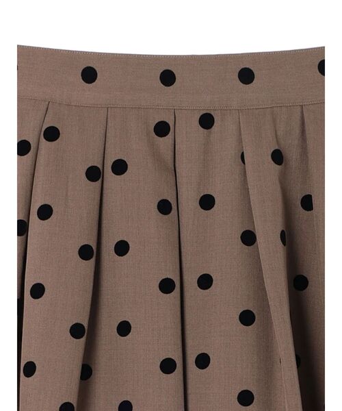YECCA VECCA（イェッカヴェッカ）の「フロッキードットフレアスカート（スカート・レディース・ブラック/ダークベージュ・S/M）」の17枚目の写真