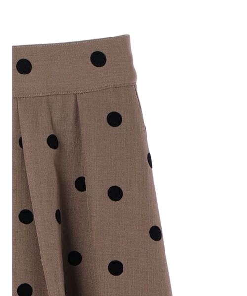 YECCA VECCA（イェッカヴェッカ）の「フロッキードットフレアスカート（スカート・レディース・ブラック/ダークベージュ・S/M）」の18枚目の写真