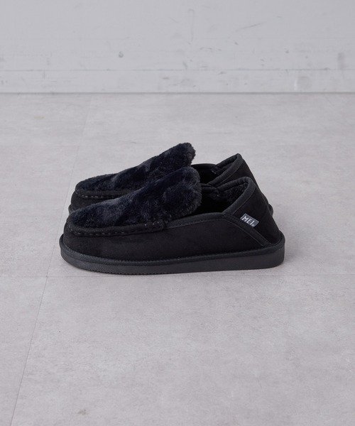 ear PAPILLONNER（イアパピヨネ）の「【MEI(メイ)】モカシン/ファースリッポン（スリッポン・レディース・ベージュ/ブラック・MEDIUM/LARGE）」の4枚目の写真