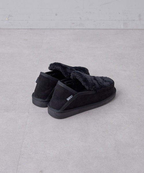 ear PAPILLONNER（イアパピヨネ）の「【MEI(メイ)】モカシン/ファースリッポン（スリッポン・レディース・ベージュ/ブラック・MEDIUM/LARGE）」の5枚目の写真