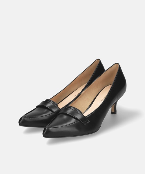 MAMIAN(マミアン)の「ローファースタイル パンプス (5.0cmヒール)(パンプス・レディース・ブラック/シルバー/パイソン/ブラック×ホワイト/ブラウン/ベージュ系その他/アッシュブラウン/シルバー系その他・25.0cm/24.0cm/24.5cm/22.5cm/23.0cm/23.5cm)」の22枚目の写真