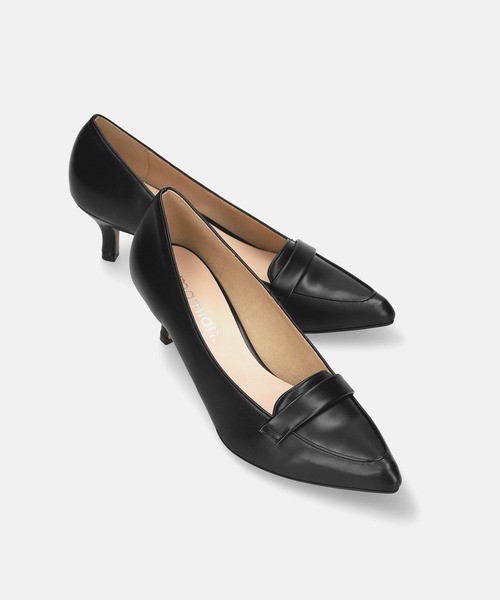 MAMIAN(マミアン)の「ローファースタイル パンプス (5.0cmヒール)(パンプス・レディース・ブラック/シルバー/パイソン/ブラック×ホワイト/ブラウン/ベージュ系その他/アッシュブラウン/シルバー系その他・25.0cm/24.0cm/24.5cm/22.5cm/23.0cm/23.5cm)」の13枚目の写真