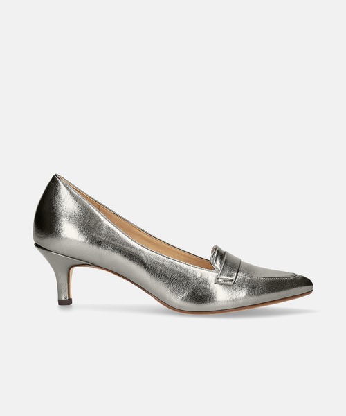 MAMIAN(マミアン)の「ローファースタイル パンプス (5.0cmヒール)(パンプス・レディース・ブラック/シルバー/パイソン/ブラック×ホワイト/ブラウン/ベージュ系その他/アッシュブラウン/シルバー系その他・25.0cm/24.0cm/24.5cm/22.5cm/23.0cm/23.5cm)」の14枚目の写真