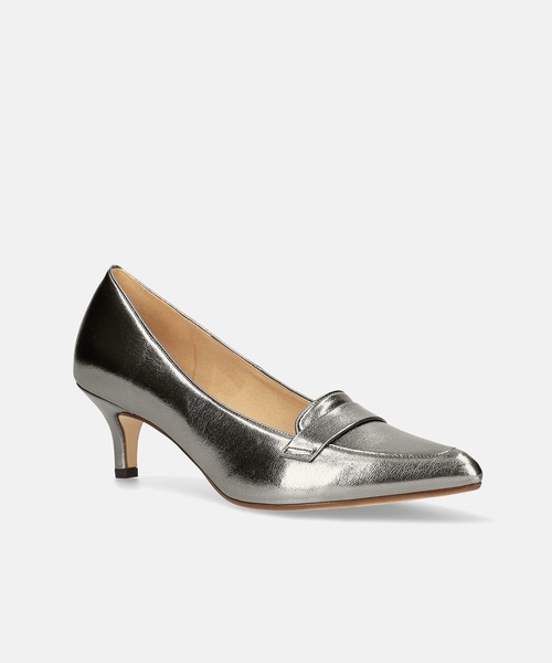 MAMIAN(マミアン)の「ローファースタイル パンプス (5.0cmヒール)(パンプス・レディース・ブラック/シルバー/パイソン/ブラック×ホワイト/ブラウン/ベージュ系その他/アッシュブラウン/シルバー系その他・25.0cm/24.0cm/24.5cm/22.5cm/23.0cm/23.5cm)」の18枚目の写真