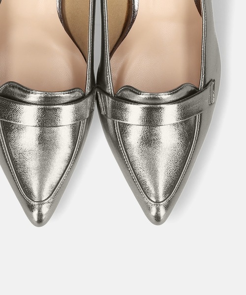 MAMIAN(マミアン)の「ローファースタイル パンプス (5.0cmヒール)(パンプス・レディース・ブラック/シルバー/パイソン/ブラック×ホワイト/ブラウン/ベージュ系その他/アッシュブラウン/シルバー系その他・25.0cm/24.0cm/24.5cm/22.5cm/23.0cm/23.5cm)」の19枚目の写真