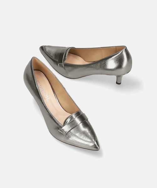 MAMIAN(マミアン)の「ローファースタイル パンプス (5.0cmヒール)(パンプス・レディース・ブラック/シルバー/パイソン/ブラック×ホワイト/ブラウン/ベージュ系その他/アッシュブラウン/シルバー系その他・25.0cm/24.0cm/24.5cm/22.5cm/23.0cm/23.5cm)」の20枚目の写真