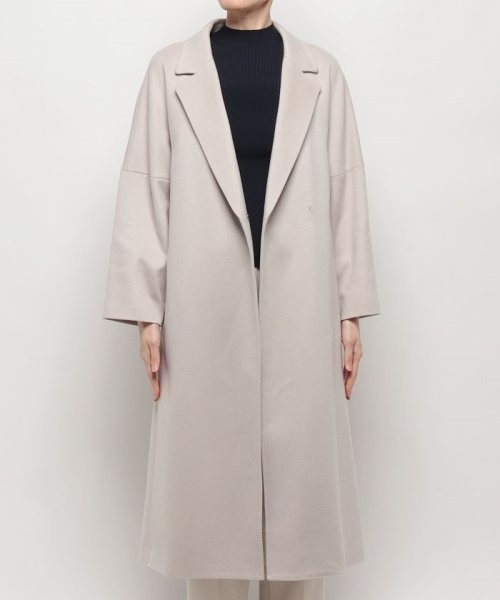 allureville（アルアバイル）の「◇カシミヤビーバーコート（ノーカラーコート・レディース・ブラック/ベージュ/ライトベージュ・2/1）」の16枚目の写真