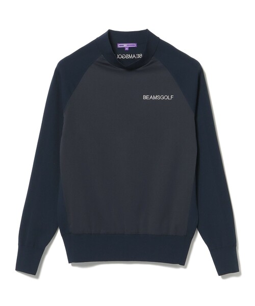 BEAMS GOLF エアシャット ラグランニット トップス ニット BEAMS GOLF（ビームスゴルフ）の「BEAMS GOLF PURPLE LABEL