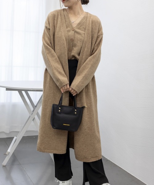 Miniministore(ミニミニストア)の「ニットベスト&カーディガン セットアップ(アンサンブル・レディース・ブラック/ブラウン/ベージュ/モカ/ダークグレー・フリー)」の17枚目の写真
