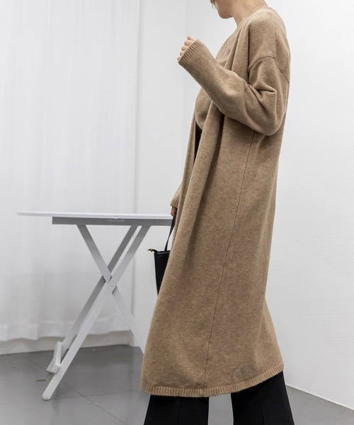 Miniministore(ミニミニストア)の「ニットベスト&カーディガン セットアップ(アンサンブル・レディース・ブラック/ブラウン/ベージュ/モカ/ダークグレー・フリー)」の18枚目の写真