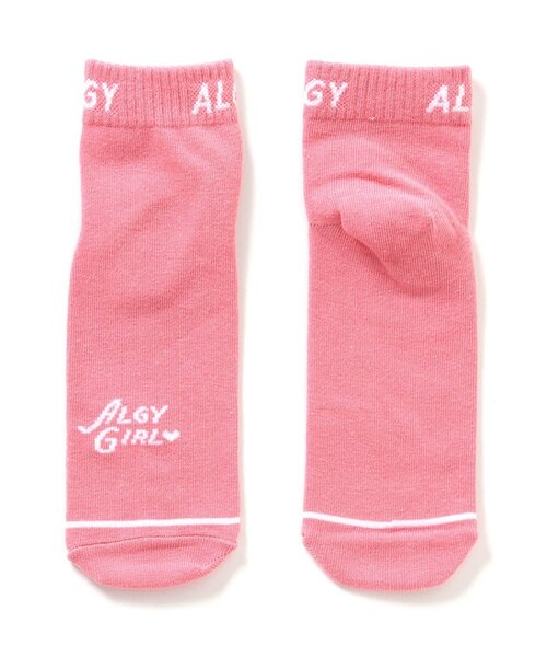algy（アルジー）の「リブロゴショートソックス（ソックス/靴下・キッズ・サックスブルー/ピンク/グリーン・21/24）」の3枚目の写真