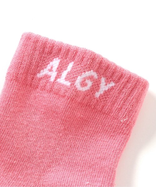 algy（アルジー）の「リブロゴショートソックス（ソックス/靴下・キッズ・サックスブルー/ピンク/グリーン・21/24）」の5枚目の写真