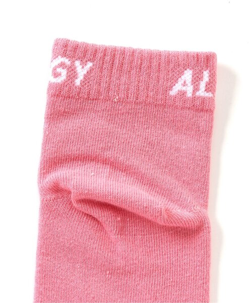 algy（アルジー）の「リブロゴショートソックス（ソックス/靴下・キッズ・サックスブルー/ピンク/グリーン・21/24）」の7枚目の写真