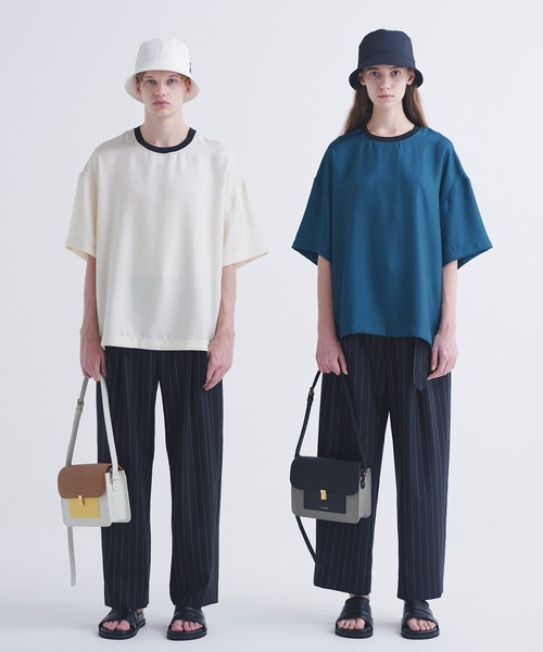 CULLNI（クルニ）の「24-SS-015B / Stripe Twill 2 Tuck Wide