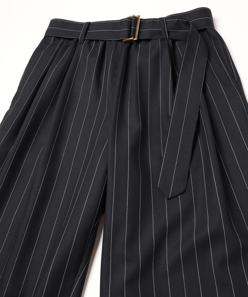 CULLNI（クルニ）の「24-SS-015B / Stripe Twill 2 Tuck Wide