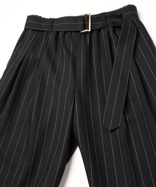 【クリーニング済み】CULLNI ストライプパンツ 24SS CULLNI(クルニ) ストライプスラックスパンツ 24-AW-058ST
