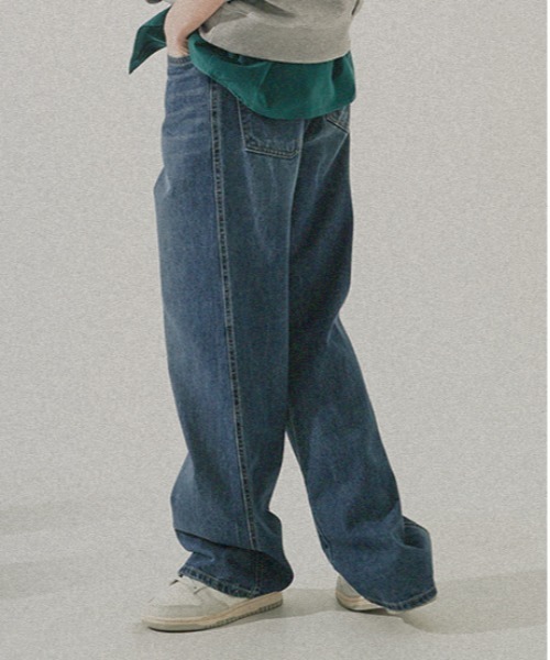 WV PROJECT(ダブリューブイプロジェクト)の「【WV PROJECT】Sunblue Wide Denim Pants / JJLP7567(デニムパンツ・メンズ・ブルー/ブルー系・LL/M/L/3L)」の4枚目の写真