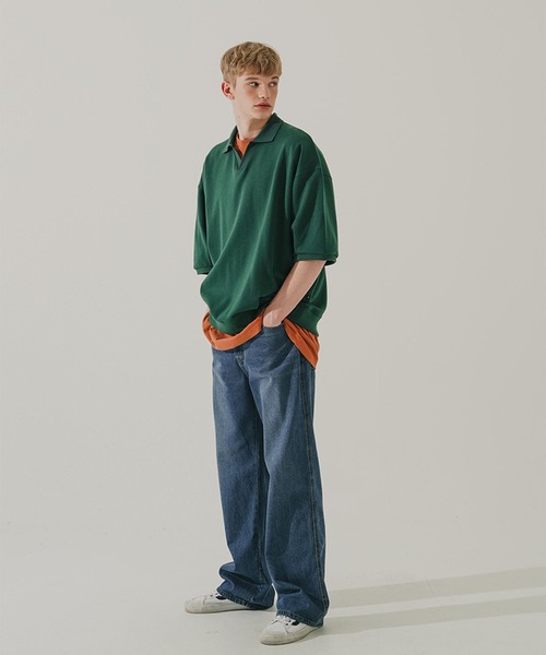 WV PROJECT(ダブリューブイプロジェクト)の「【WV PROJECT】Sunblue Wide Denim Pants / JJLP7567(デニムパンツ・メンズ・ブルー/ブルー系・LL/M/L/3L)」の5枚目の写真