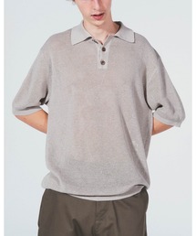SOPHNET.（ソフネット）の「LINEN MESH OVERSIZED S/S POLO