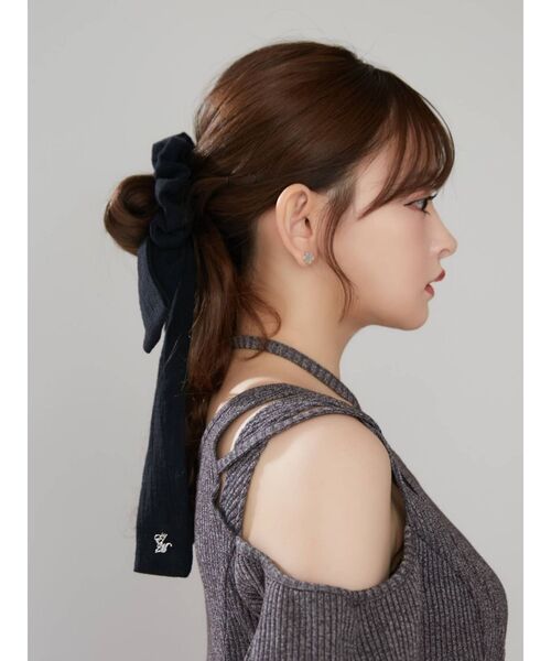 EATME（イートミー）の「BIGリボンシュシュ（シュシュ・レディース・ブラック・FREE）」の4枚目の写真