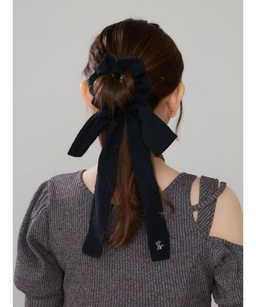 EATME（イートミー）の「BIGリボンシュシュ（シュシュ・レディース・ブラック・FREE）」の6枚目の写真