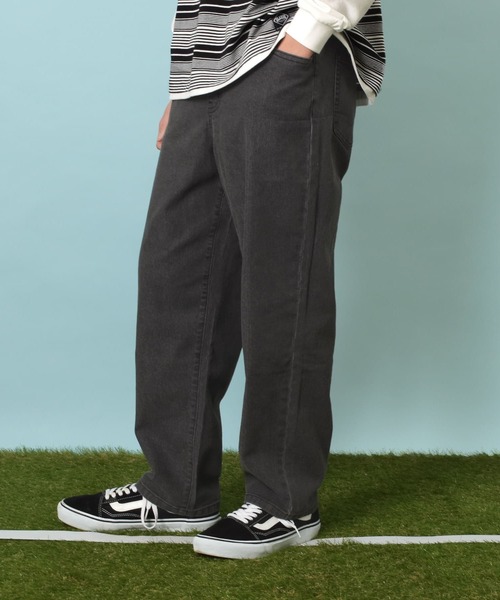 GLAZOS（グラソス）の「ストレッチデニム・ワイドテーパードパンツ（その他パンツ・キッズ・ブラック/ライトブルー/ブルー・170cm/160cm/150cm/140cm）」の2枚目の写真