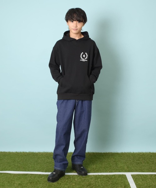 GLAZOS（グラソス）の「ストレッチデニム・ワイドテーパードパンツ（その他パンツ・キッズ・ブラック/ライトブルー/ブルー・170cm/160cm/150cm/140cm）」の14枚目の写真