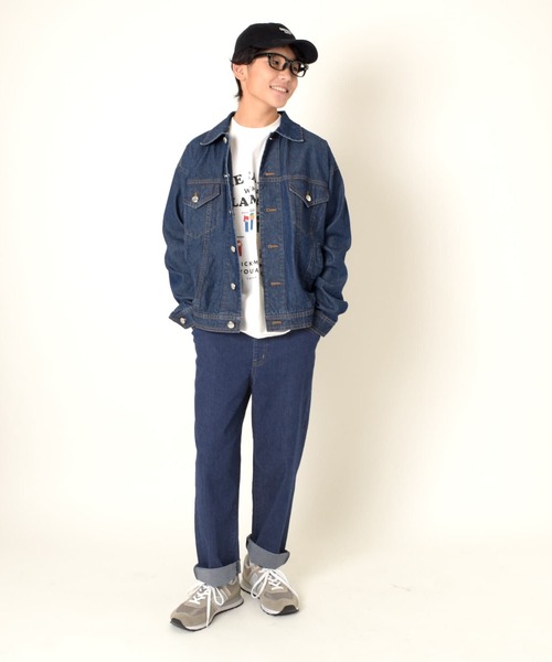 GLAZOS（グラソス）の「ストレッチデニム・ワイドテーパードパンツ（その他パンツ・キッズ・ブラック/ライトブルー/ブルー・170cm/160cm/150cm/140cm）」の15枚目の写真