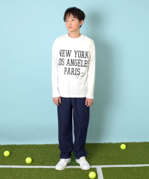 GLAZOS（グラソス）の「ストレッチデニム・ワイドテーパードパンツ（その他パンツ・キッズ・ブラック/ライトブルー/ブルー・170cm/160cm/150cm/140cm）」の17枚目の写真