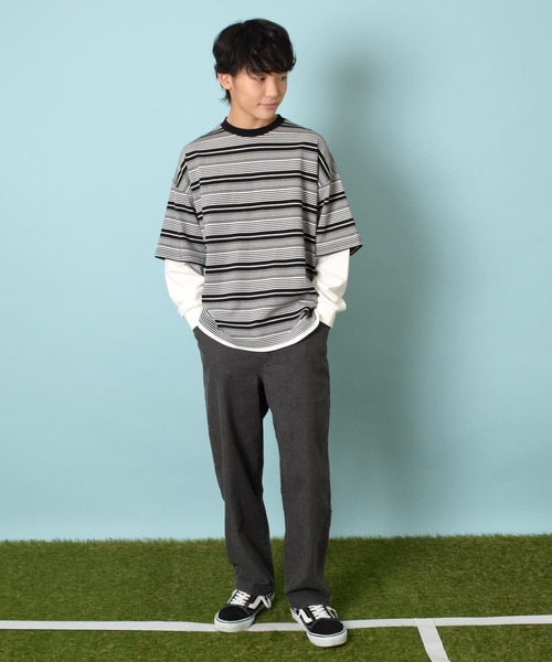 GLAZOS（グラソス）の「ストレッチデニム・ワイドテーパードパンツ（その他パンツ・キッズ・ブラック/ライトブルー/ブルー・170cm/160cm/150cm/140cm）」の16枚目の写真