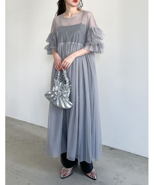 Re:EDIT（リエディ）の「フェイクレザーギャザーハンドバッグ（ハンドバッグ・レディース・ホワイト/ブラック/イエロー/シルバー・FREE）」の21枚目の写真