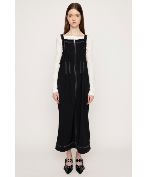 極美品 Callaway⭐️2way 中綿 キルティング ワンピース ネイビー S SLY（スライ）の「GATHER SHOULDER CAMI L/OP ギャザー