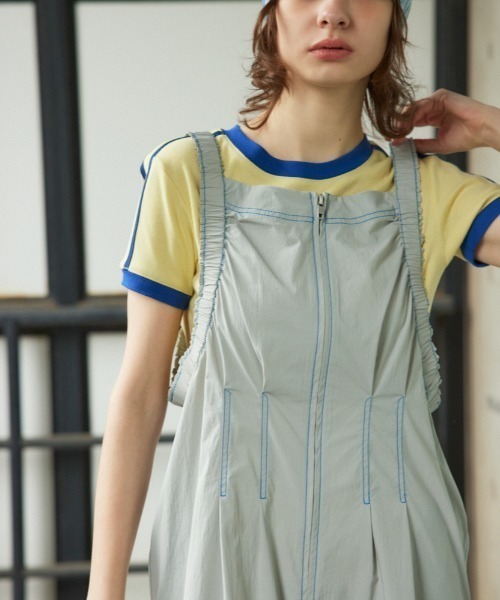 SLY（スライ）の「GATHER SHOULDER CAMI L/OP ギャザー