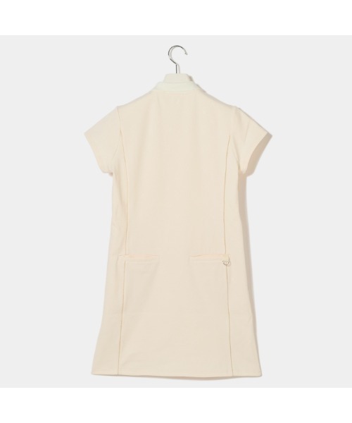VIVA HEART(ビバハート)の「【VIVA HEART/GOLF】ストレッチスムースエンボスワンピース(ワンピース・レディース・ブラック/アイボリー・42/38/40)」の4枚目の写真