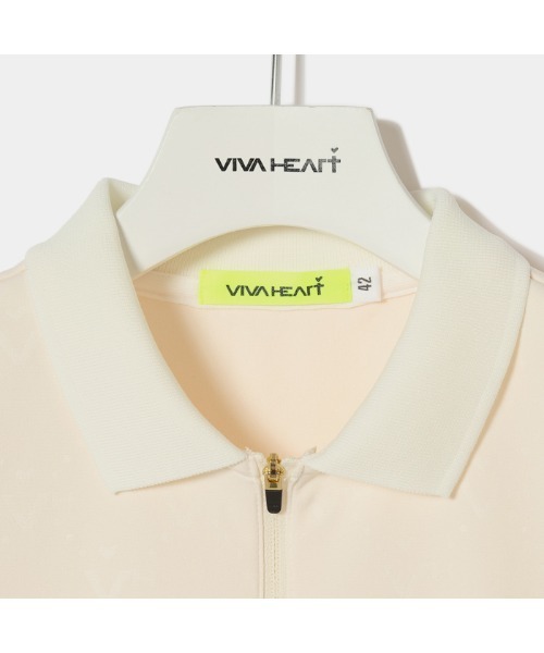 VIVA HEART(ビバハート)の「【VIVA HEART/GOLF】ストレッチスムースエンボスワンピース(ワンピース・レディース・ブラック/アイボリー・42/38/40)」の5枚目の写真