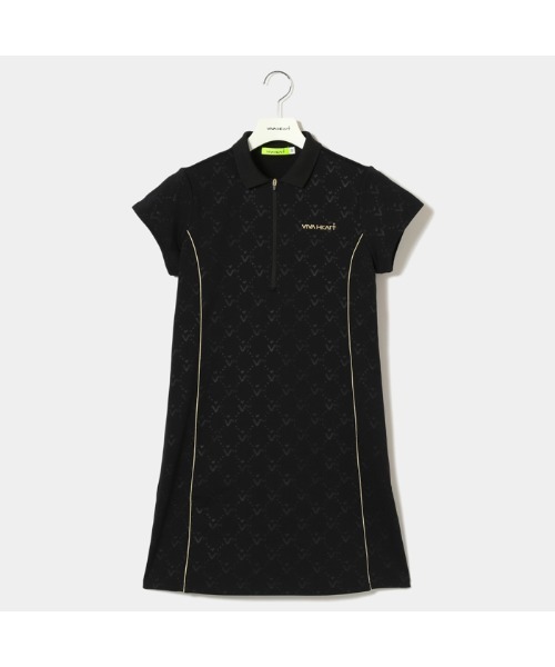 VIVA HEART(ビバハート)の「【VIVA HEART/GOLF】ストレッチスムースエンボスワンピース(ワンピース・レディース・ブラック/アイボリー・42/38/40)」の10枚目の写真