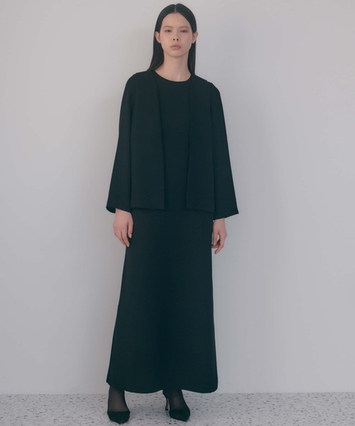 シフォンフリルジャケット冠婚葬祭 礼服 喪服 入学式 卒業式 七五三 お宮参り シフォンフリルジャケット［ブラック：ブラックフォーマル対応
