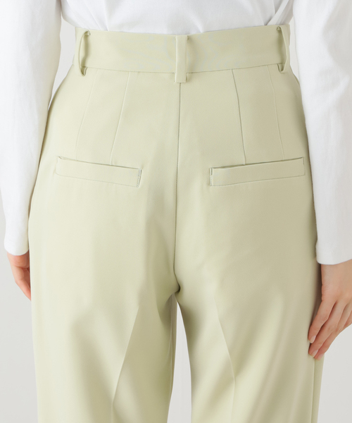 SLOBE IENA（スローブイエナ）の「ダブルクロスセンタープレスパンツ（その他パンツ・レディース・グリーン/ホワイト・38/36）」の18枚目の写真