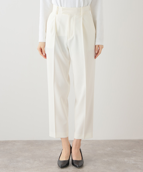 SLOBE IENA（スローブイエナ）の「ダブルクロスセンタープレスパンツ（その他パンツ・レディース・グリーン/ホワイト・38/36）」の16枚目の写真