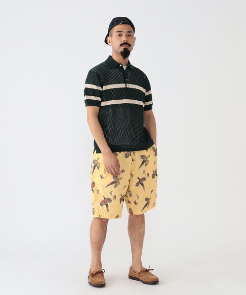 BEAMS PLUS（ビームスプラス）の「BEAMS PLUS / カット ジャカード イージー ショーツ（その他パンツ・メンズ・イエロー/グリーン・L/M/S/XL）」の5枚目の写真