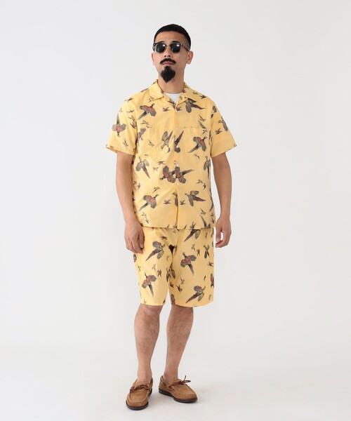 BEAMS PLUS（ビームスプラス）の「BEAMS PLUS / カット ジャカード イージー ショーツ（その他パンツ・メンズ・イエロー/グリーン・L/M/S/XL）」の7枚目の写真