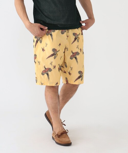 BEAMS PLUS（ビームスプラス）の「BEAMS PLUS / カット ジャカード イージー ショーツ（その他パンツ・メンズ・イエロー/グリーン・L/M/S/XL）」の3枚目の写真