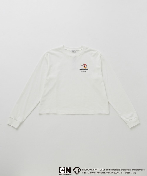 JUNRED（ジュンレッド）の「THE POWERPUFF GIRLS / パワーパフ ガールズ  ロングスリーブTシャツ（Tシャツ/カットソー・メンズ・チャコールグレー/オフホワイト/ブルー・L/M）」の9枚目の写真