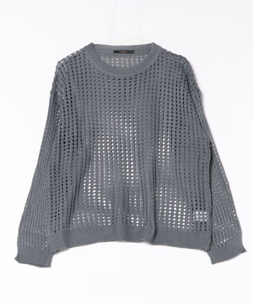 Ritzy(リッツィー)の「オーバーサイズ かぎ編みトップス(その他トップス・レディース・カーキ/ブラック/ホワイト/チャコールグレー・FREE)」の7枚目の写真