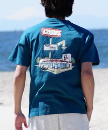 CHUMS/チャムス Tシャツ 半袖 ファクトリー 工場モチーフ バックプリント クルーネック CH01-2352