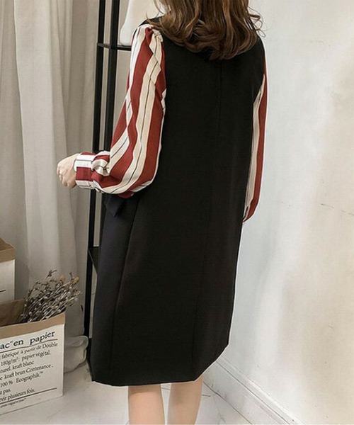 AMELY(エミリー)の「ロングジレベスト(ベスト・レディース・キャメル/カーキ/ブラック・M/L/XL)」の14枚目の写真