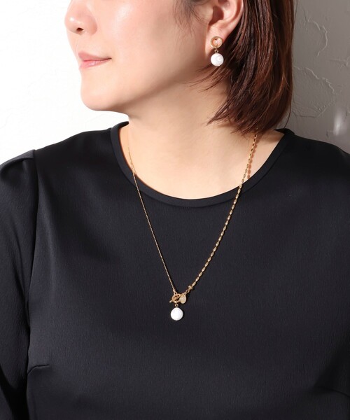 NOLLEY’S（ノーリーズ）の「2ボールチェーンネックレス（ネックレス・レディース・ゴールド/シルバー・FREE）」の2枚目の写真